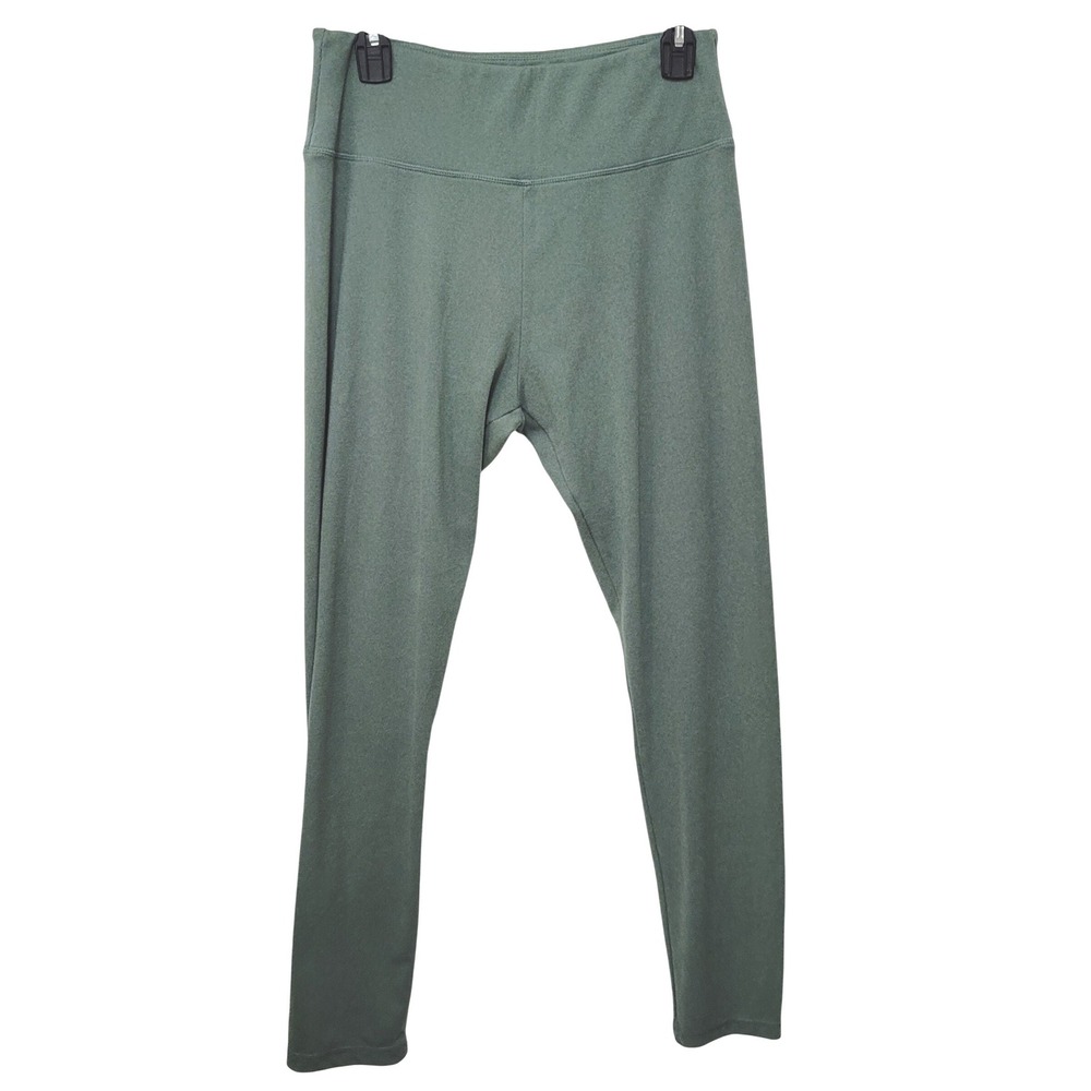 I Believe Leggings Womens Large L Sage Green High Waisted Stretch Activewear